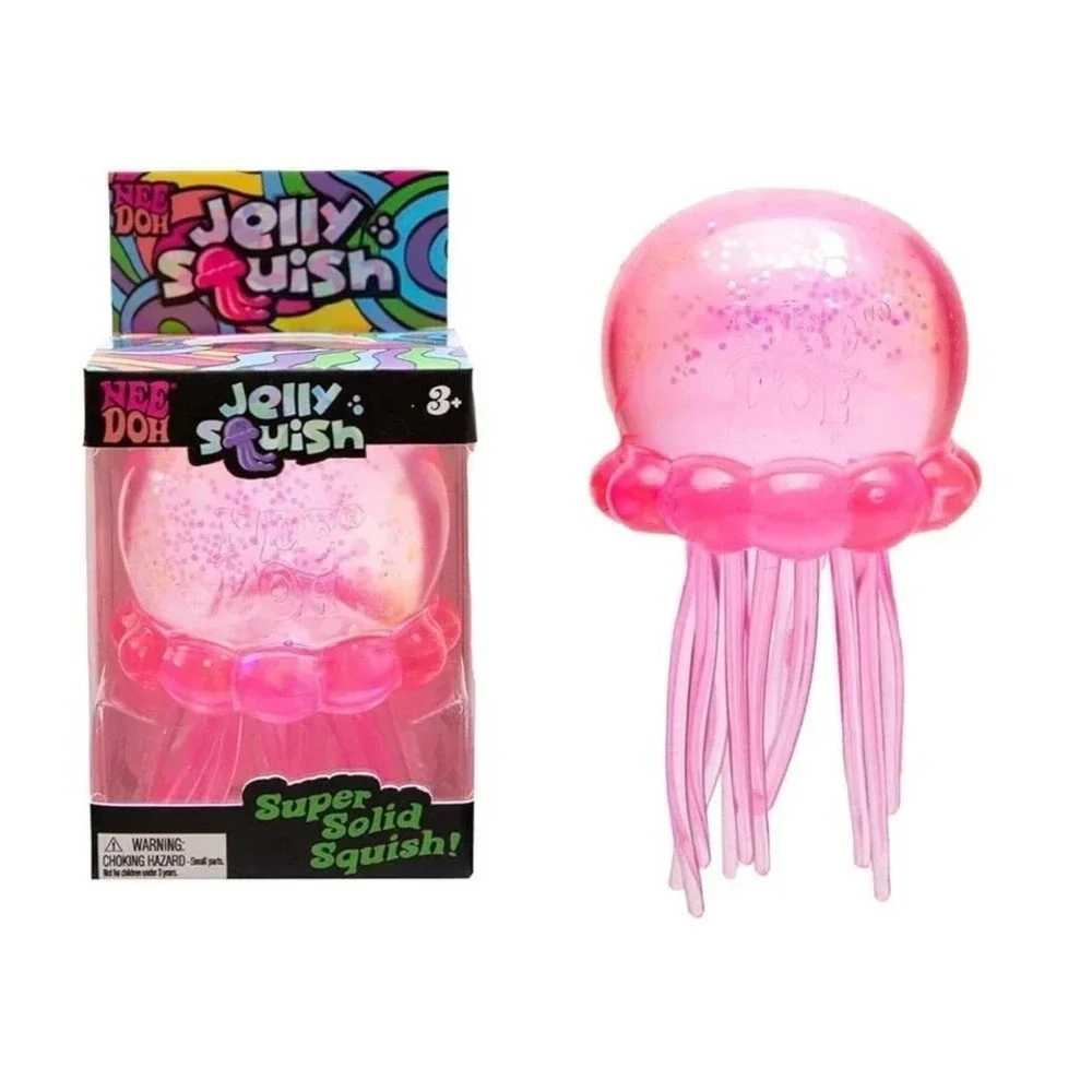 NeeDoh Jelly Squish Stress Toy Jellyfish Fidget‎ Sensory Squeeze Squishy Set 3
